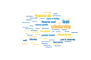 MBA financial aid word cloud