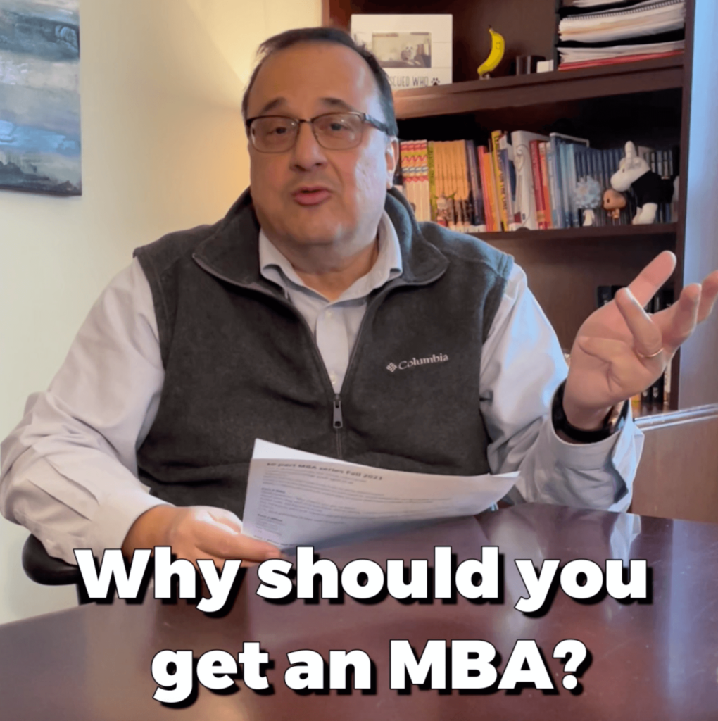 Why should you get an MBA part 1 of 10 part video series